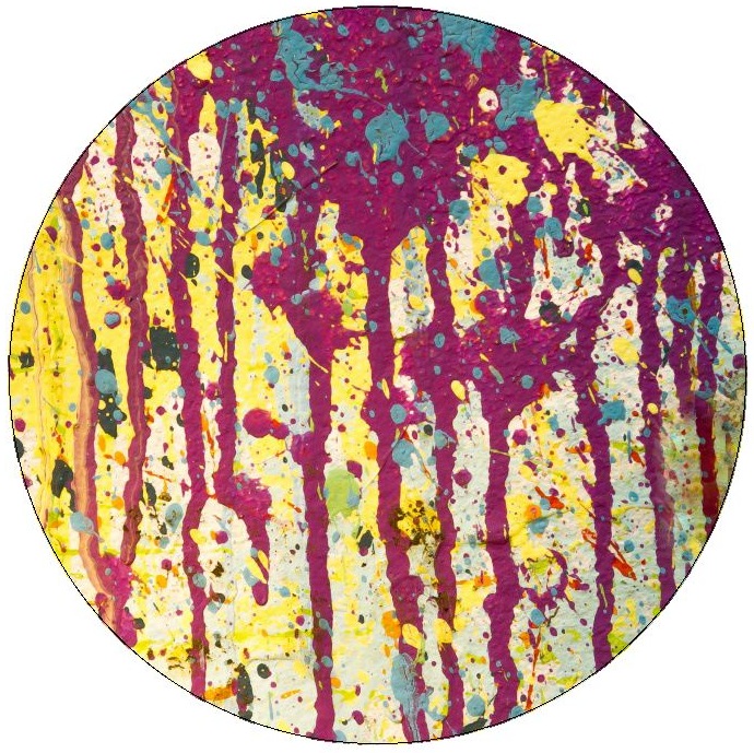 Paint Splatter Pinback Buttons and Stickers