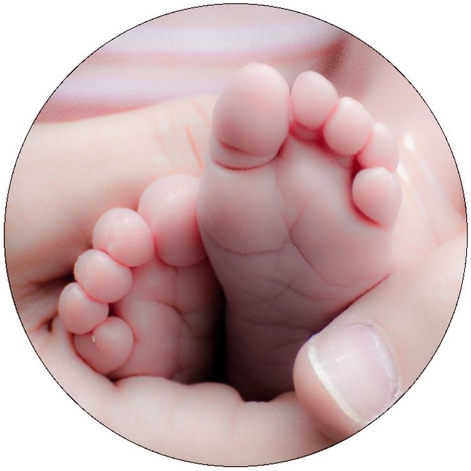 Baby Toes Pinback Buttons and Stickers