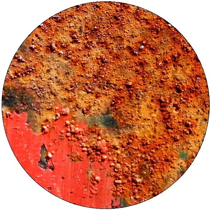 Rust Background Pinback Buttons and Stickers