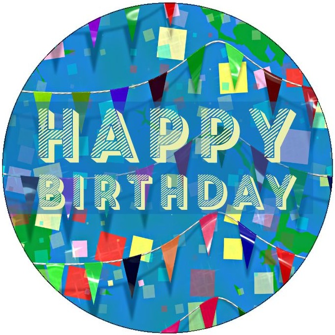 Happy Birthday Pinback Buttons and Stickers