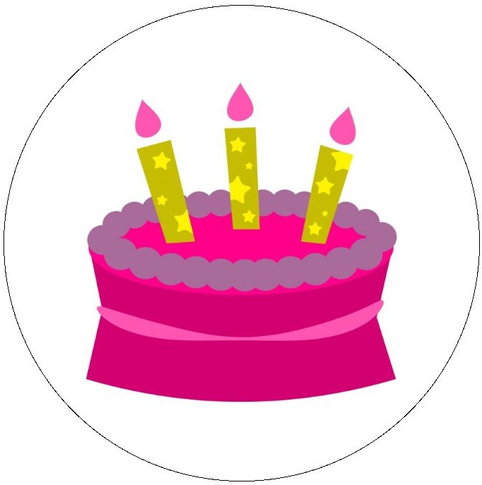 Birthday Pinback Buttons and Stickers