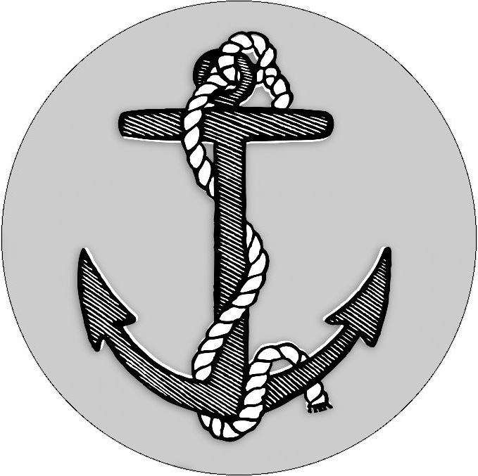 Boat Anchor Pinback Buttons and Stickers