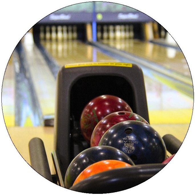 Bowling Pinback Buttons and Stickers