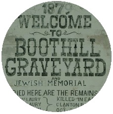 Boot Hill Cemetery Pinback Buttons and Stickers