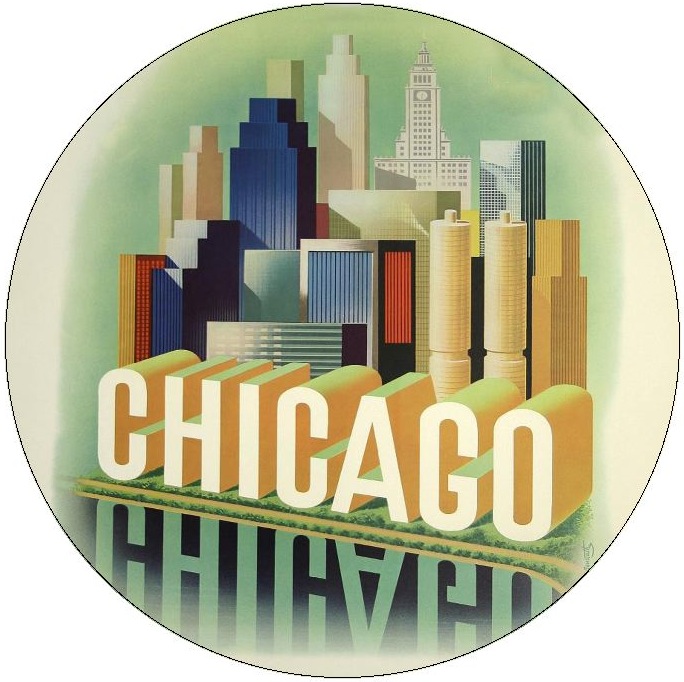 Chicago Pinback Buttons and Stickers