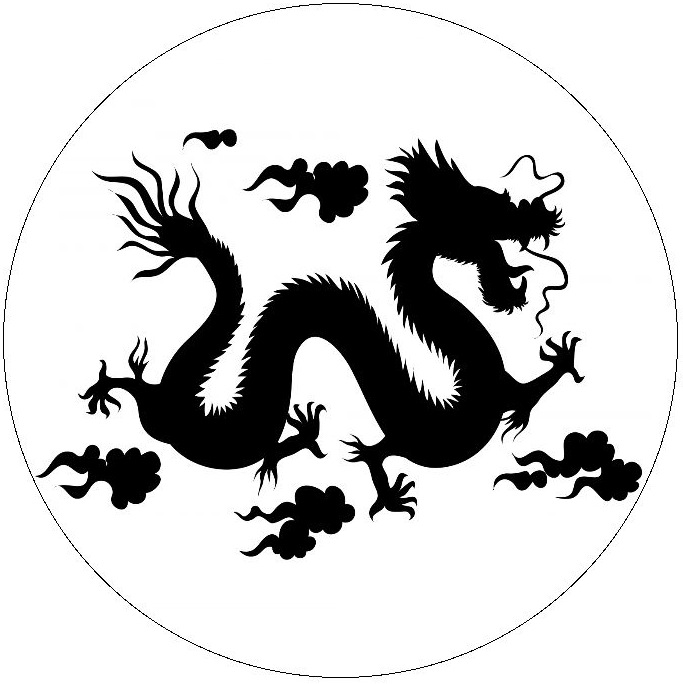 Chinese Dragon Pinback buttons and Stickers