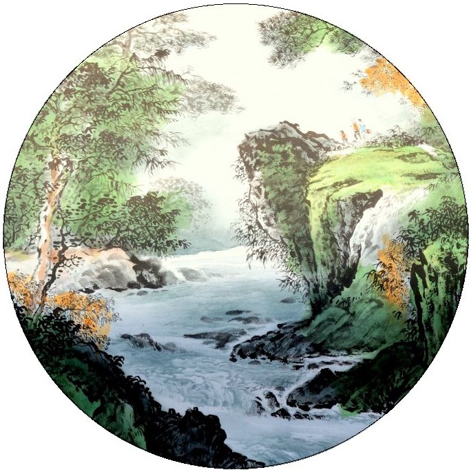 Chinese Prints Pinback buttons and Stickers