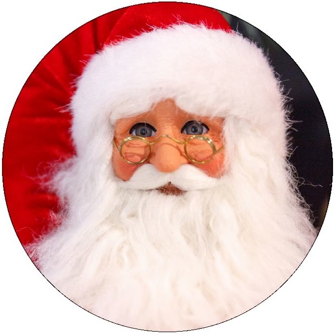 Santa Clause Christmas Pinback Buttons and Stickers