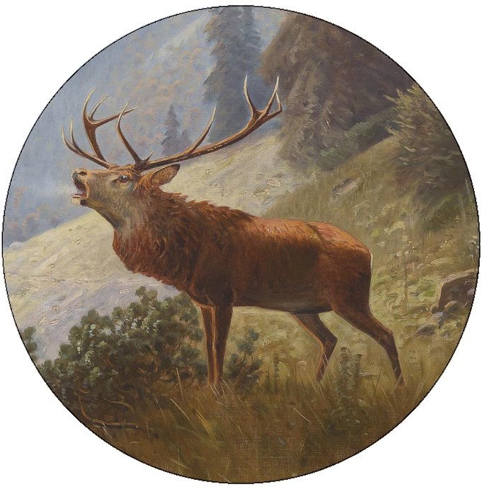 Deer and Elk Pinback Buttons and Stickers