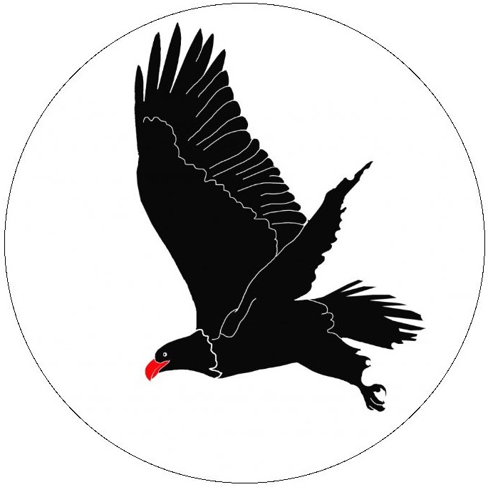 Eagle Silhouette Pinback Buttons