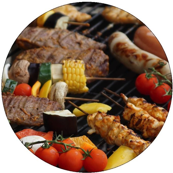 BBQ Pinback Buttons and Stickers