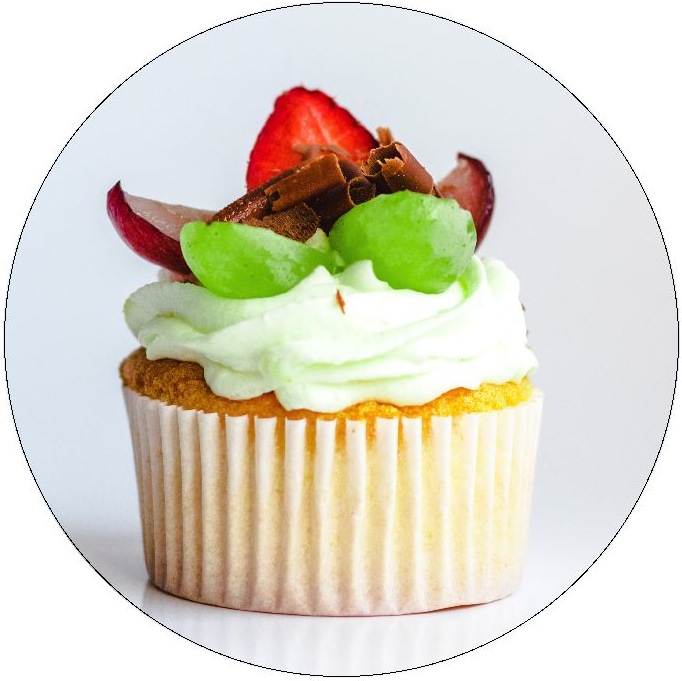 Cupcake Pinback Buttons and Stickers