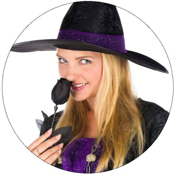 Halloween Witch Buttons and Stickers