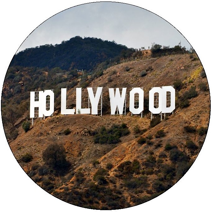 Hollywood California Pinback Buttons and Stickers