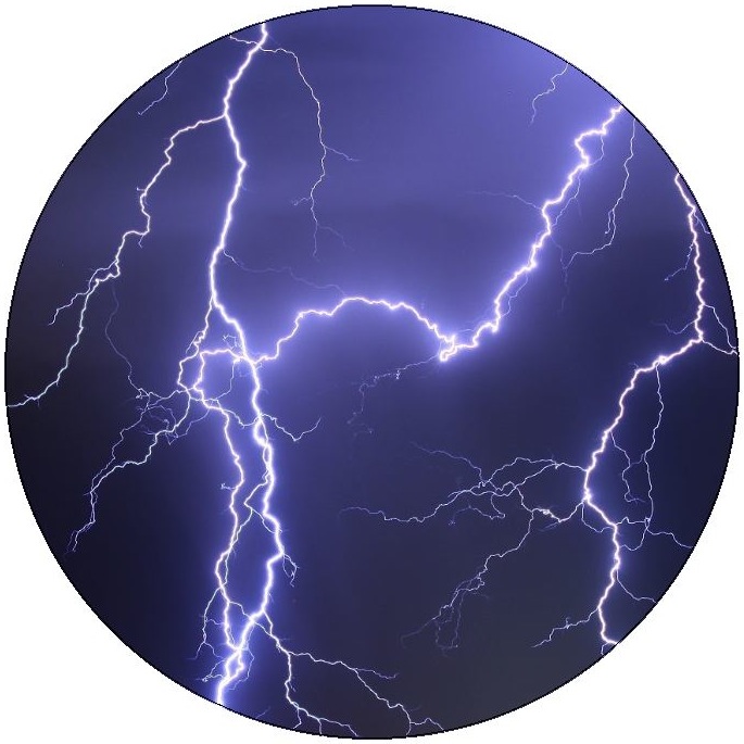 Lightning Pinback Buttons and Stickers