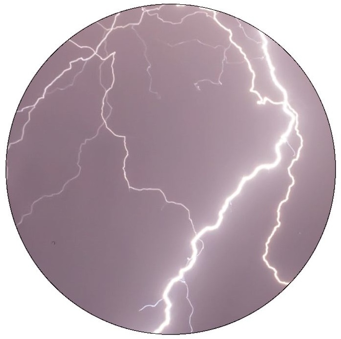 Lightning Pinback Buttons and Stickers