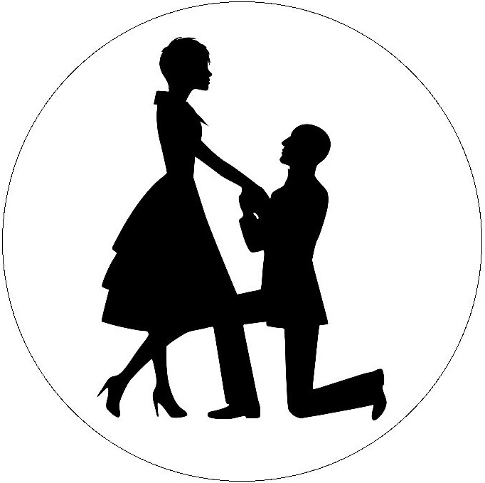 Marriage Proposal Pinback Buttons and Stickers