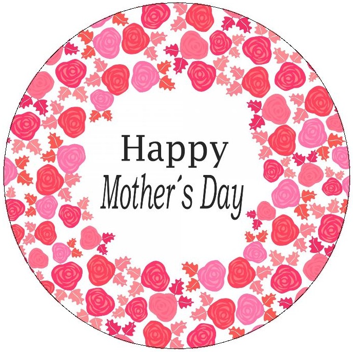 Mother's Day Pinback Buttons and Sticker