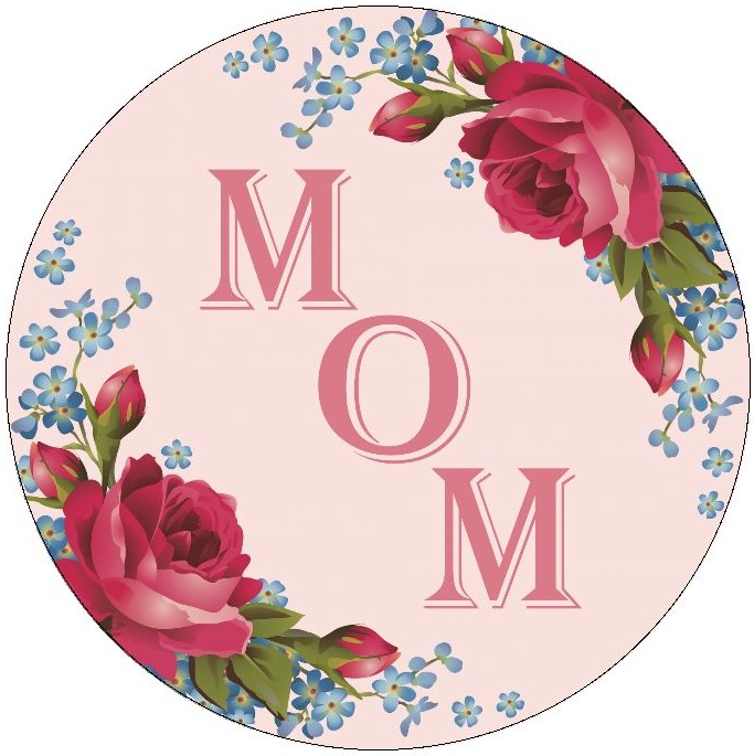 Mother's Day Pinback Buttons and Sticker