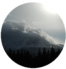 Mount Shasta Pinback Button and Stickers