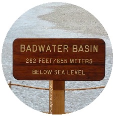 Badwater Basin Pinback Buttons and Stickers