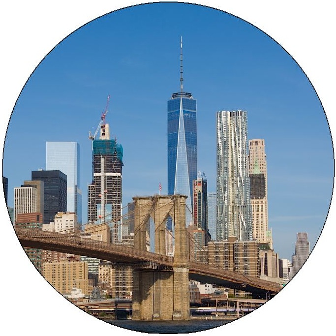 Brooklyn Bridge Pinback Button and Stickers
