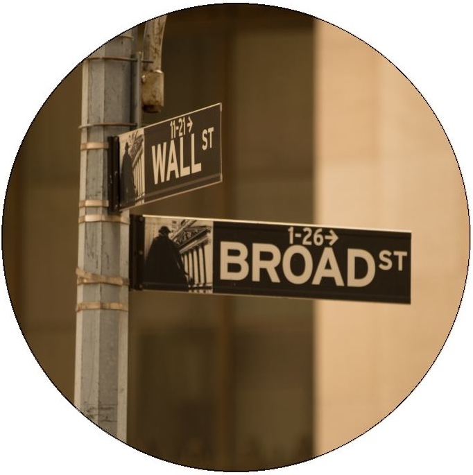 Wall Street Pinback Button and Stickers