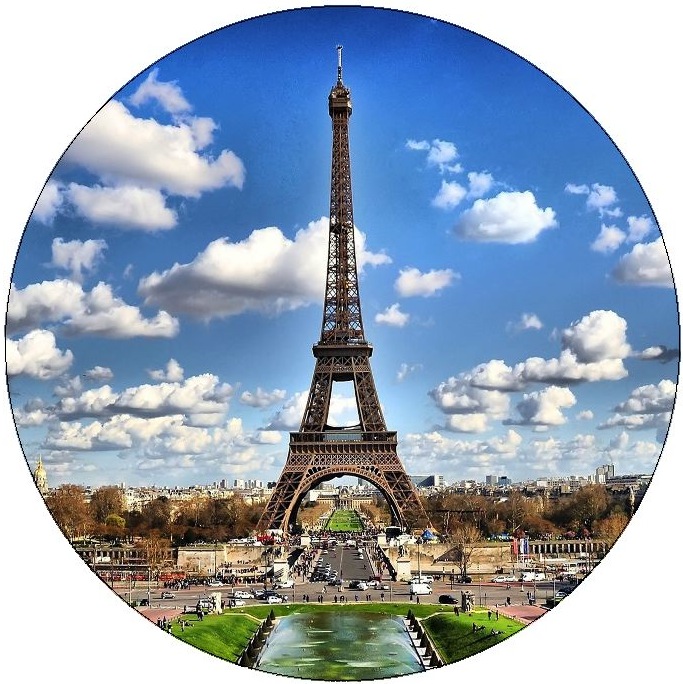 Paris Eiffel Tower Pinback Buttons and Stickers