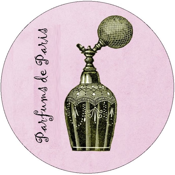 Perfume Pinback Button and Stickers