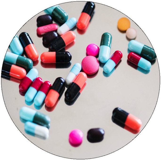 Pharmaceuticals Pinback Buttons and Stickers