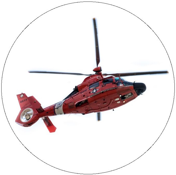 Helicopter Pinback Button and Sticker
