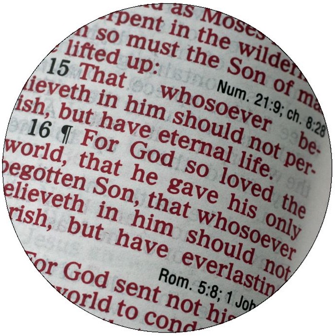 Bible Pinback Buttons and Stickers