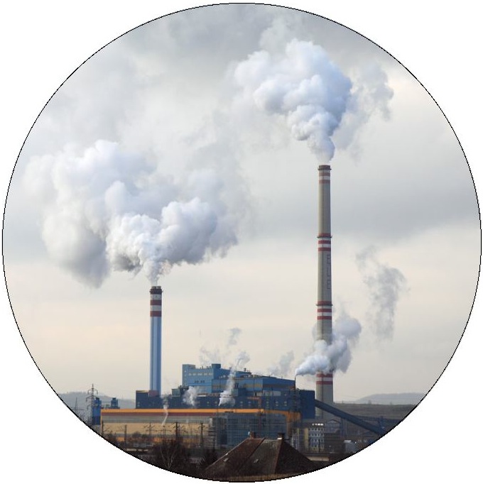 Smokestack Pinback Buttons and Stickers