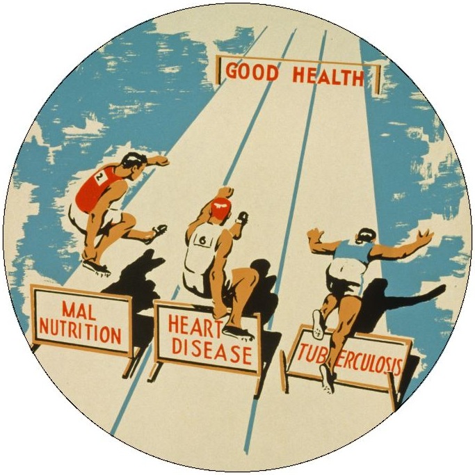 Health Pinback Button and Stickers