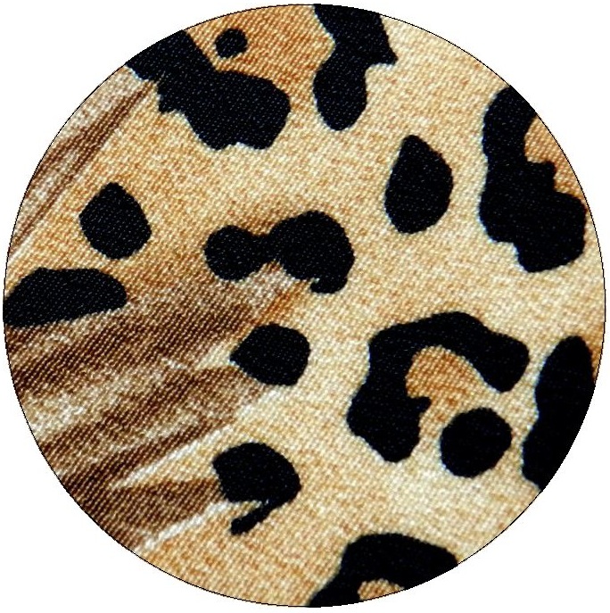 Leopard Skin Pinback Buttons and Stickers
