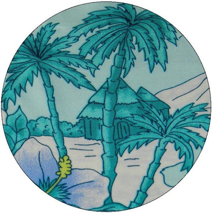 Palm Trees Pinback Buttons and Stickers