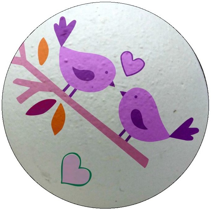 Bird Romance Pinback Buttons and Stickers
