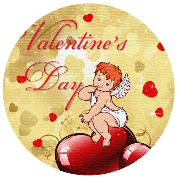 Valentine Pinback Button and Stickers