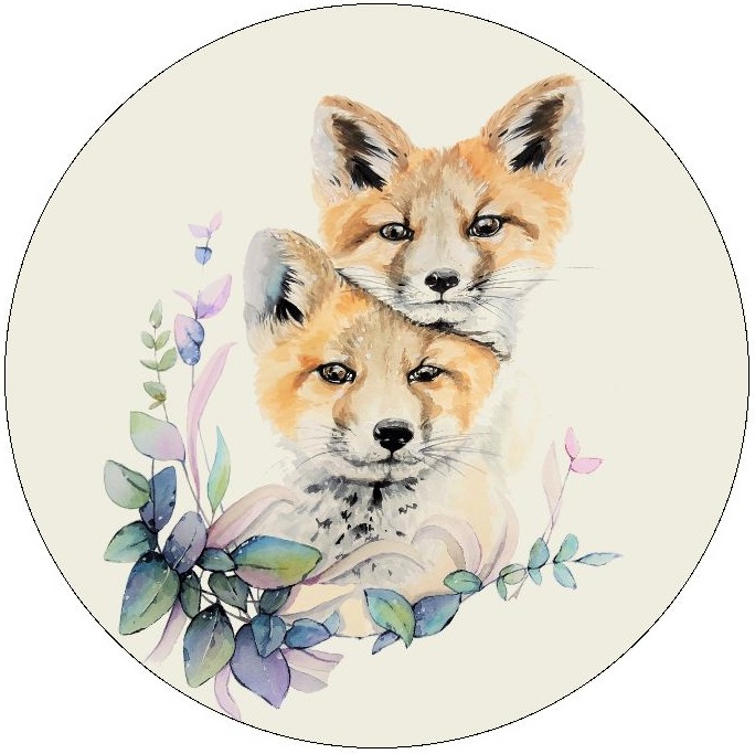 Foxes Pinback Buttons and Stickers