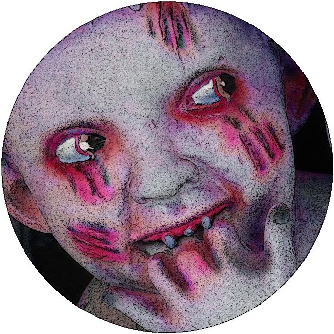 Zombie Baby Pinback Buttons and Stickers